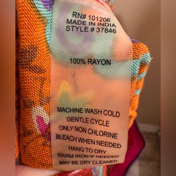 NWOT Soft Surroundings Marguerite Maxi Skirt In Bora Bora Scarf Print Medium - Picture 13 of 15